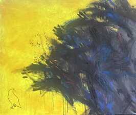 Manfred Kohl, Welle von Rechts, MT-Leinen, 100 x 120 cm, 2026